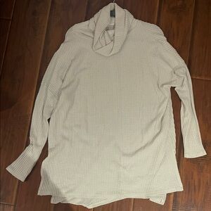 Zenana Outfitters Cream Cowl Neck Sweater